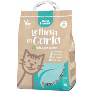 Best Friend | Lettiera in Carta | Papierowy żwirek dla kota 8L