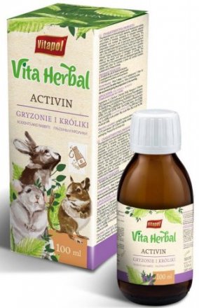 Vitapol | Vita Herbal dla gryzoni i królika | Activin 100ml