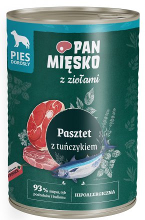 Pan Mięsko | Pasztet dla psa z ziołami | 400g